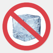 No ICE Ronde Sticker (Voorkant)