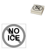 NO ICE Wood Art Stamp Rubberstempel (Gestempeld)