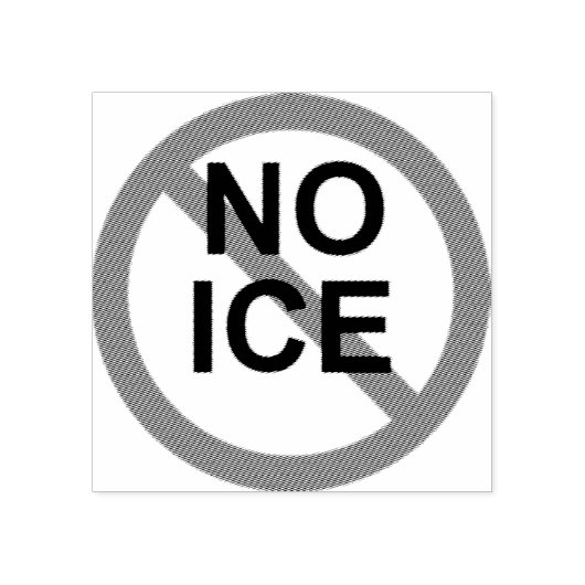 NO ICE Wood Art Stamp Rubberstempel (Afrduk)