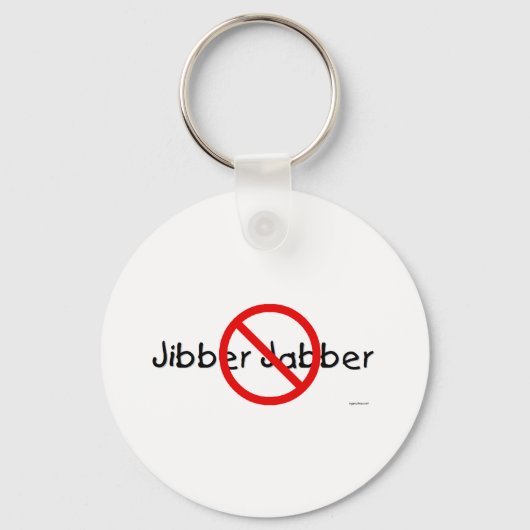 NO JIBBER JABBER SLEUTELHANGER (Voorkant)
