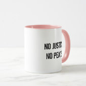 No Justice No Peace koffiemok Mok (Voorkant rechts)