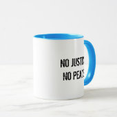 No Justice No Peace koffiemok Mok (Voorkant rechts)