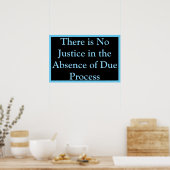 No Justice Without Due Process Poster (Keuken)