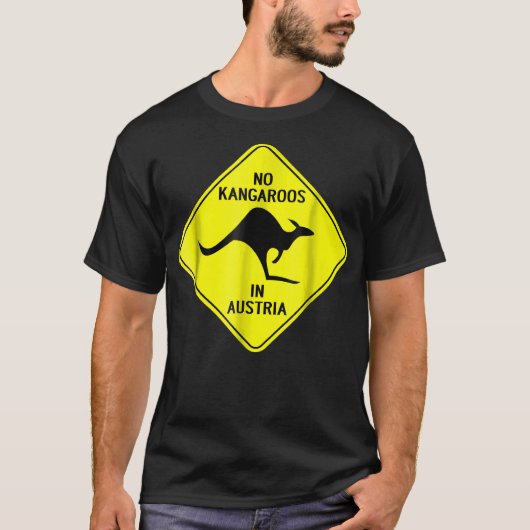 No Kangaroos In Austria T-shirt (Voorkant)