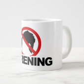 "NO KARENING" Jumbo 20oz Grote Koffiekop (Voorkant rechts)