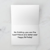 NO KIDDING SAYS GOAT-HAPPY BIRTHDAY TWIN KAART (Binnen)