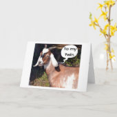 NO KIDDING SAYS GOAT-HAPPY BIRTHDAY TWIN KAART (Gele Bloem)