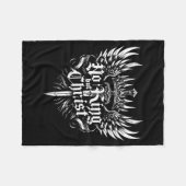 No King But Christ Christian Faith Jesus Religious Fleece Deken (Voorkant (Horizontaal))
