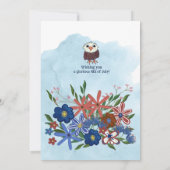 "No King Days" Patriotic Eagle Foto terug Kaart (Achterkant)