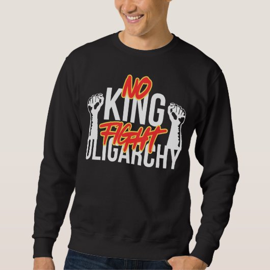 No king fight oligarchy trui (Voorkant)