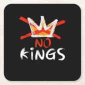 No King Funny Quote Retro Creative Style Kartonnen Onderzetters (Voorkant)