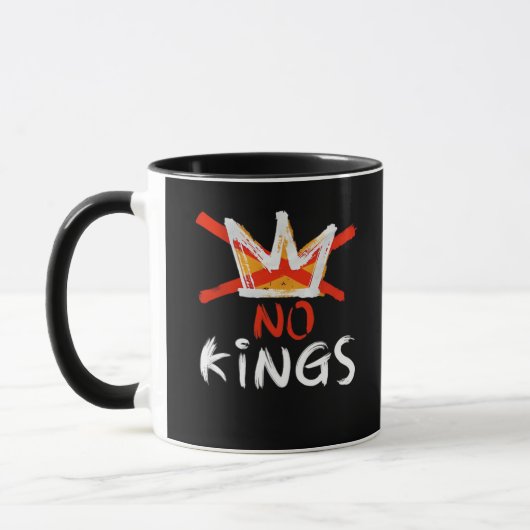 No King Funny Quote Retro Creative Style Mok (Links)