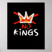 No King Funny Quote Retro Creative Style Poster (Voorkant)