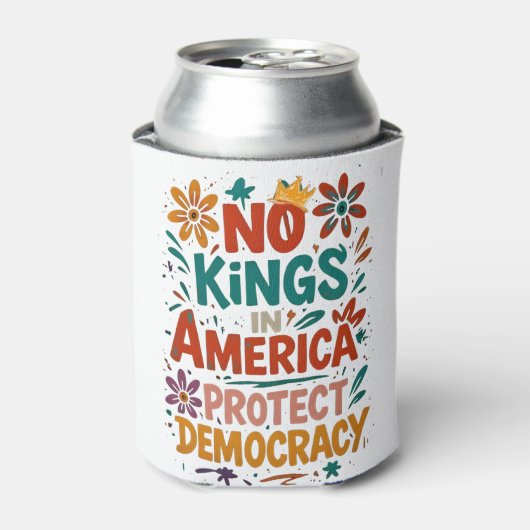 No King In America American Democracy  Blikjeskoeler (Blikje Voorkant)