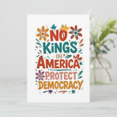 No King In America American Democracy Kaart (Staand voorkant)