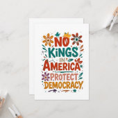 No King In America American Democracy Kaart (Voorkant / Achterkant in situ)