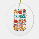 No King In America American Democracy  Keramisch Ornament (Links)