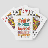 No King In America American Democracy Pokerkaarten (Achterkant)