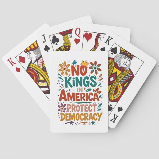 No King In America American Democracy  Pokerkaarten (Achterkant)