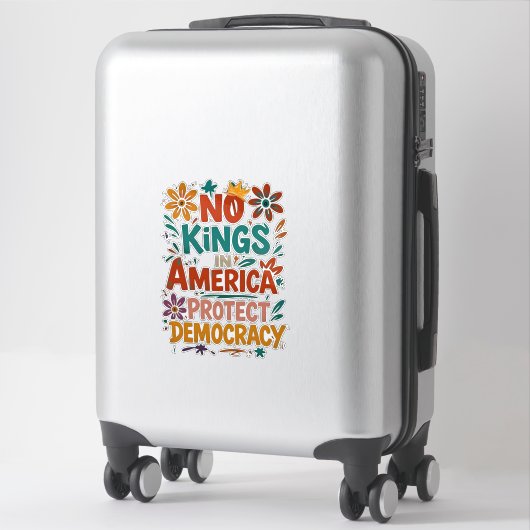 No King In America American Democracy  Sticker (Koffer)