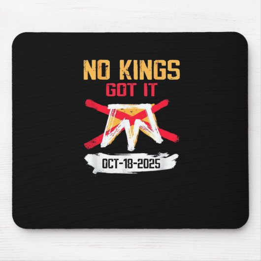 No King Patriotic Freedom No Kings In America Crea Muismat (Voorkant)