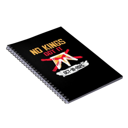 No King Patriotic Freedom No Kings In America Crea Notitieboek (Rechterzijde)