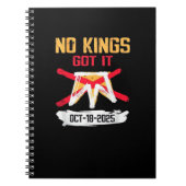 No King Patriotic Freedom No Kings In America Crea Notitieboek (Voorkant)