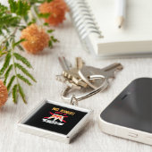 No King Patriotic Freedom No Kings In America Crea Sleutelhanger (Zijkant)