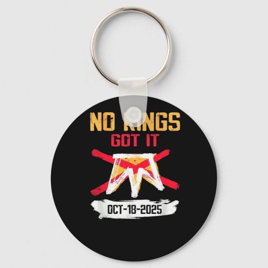 No King Patriotic Freedom No Kings In America Crea Sleutelhanger (Voorkant)