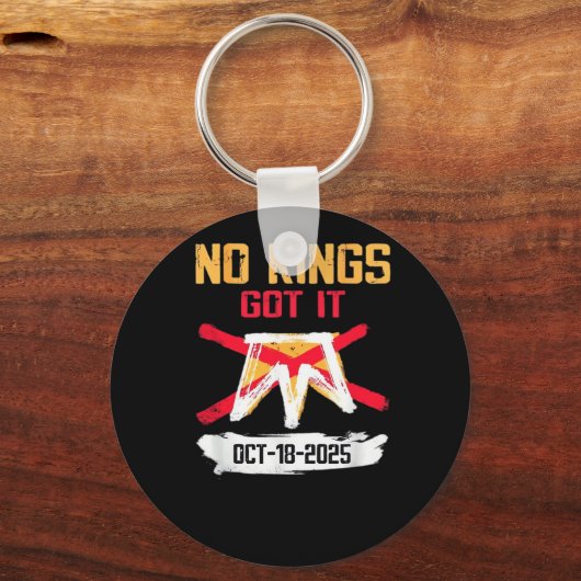 No King Patriotic Freedom No Kings In America Crea Sleutelhanger (Voorkant)
