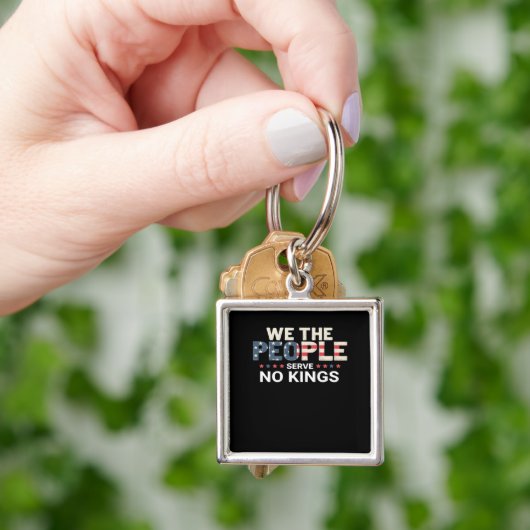 No King Patriotic Freedom No Kings In America Crea Sleutelhanger (Hand)