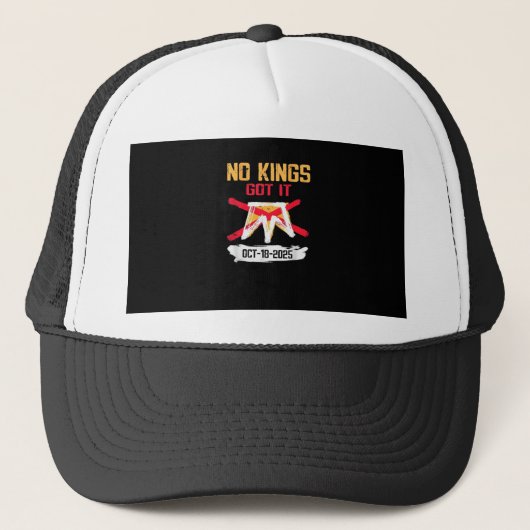 No King Patriotic Freedom No Kings In America Crea Trucker Pet (Voorkant)