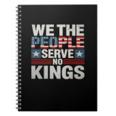 No King Patriotic Freedom No Kings In America Retr Notitieboek (Voorkant)