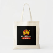No King Patriotic Freedom No Kings In America Retr Tote Bag (Voorkant)