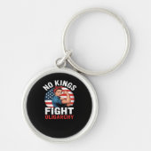 No King Patriotic Freedom No Kings In America Vint Sleutelhanger (Voorkant)