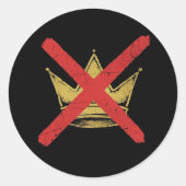 NO KING"S Sticker (Voorkant)