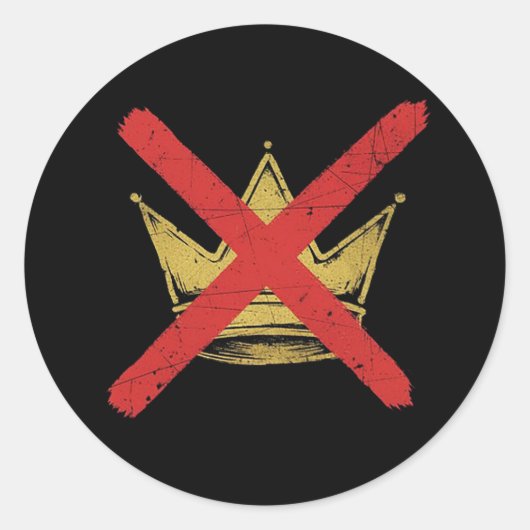NO KING"S Sticker (Voorkant)