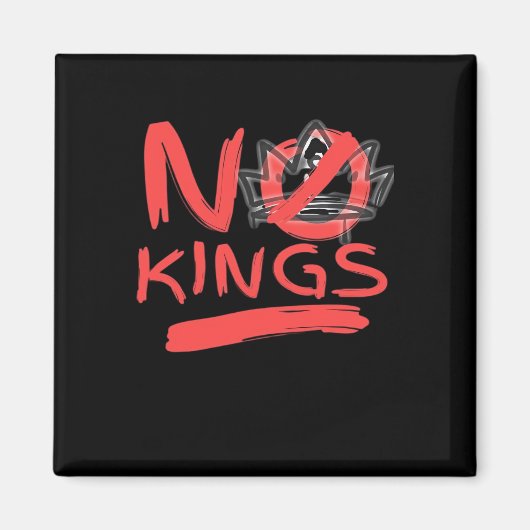 No King Simple Clean Design Magneet (Voorkant)
