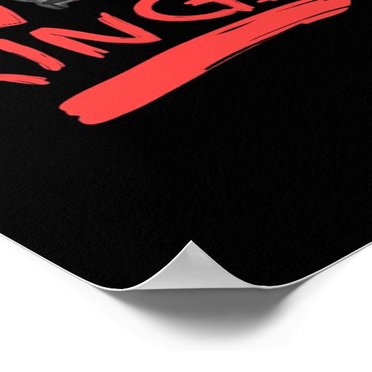 No King Simple Clean Design Poster (Hoek)