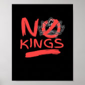 No King Simple Clean Design Poster (Voorkant)