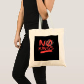 No King Simple Clean Design Tote Bag (Voorkant (product))