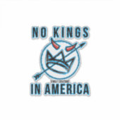 No King Turq Sticker (Voorkant)