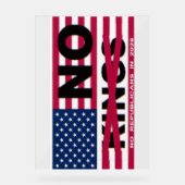 "NO kings"  Acryl Bord (Voorkant)