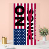 "NO kings"  Acryl Bord (Huwelijk)