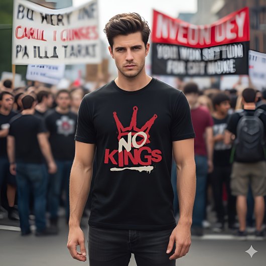 No Kings Activism Statement T-shirt