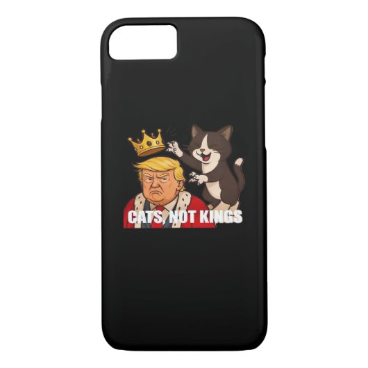 No Kings Anti Cats Funny Classic Style Case-Mate iPhone Case (Achterkant)