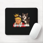 No Kings Anti Cats Funny Classic Style Muismat (Met muis)