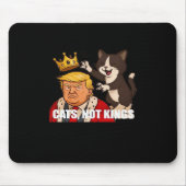 No Kings Anti Cats Funny Classic Style Muismat (Voorkant)