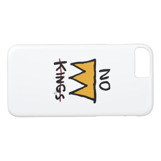 No Kings Anti Classic Case-Mate iPhone Case (Achterkant (Horizontaal))