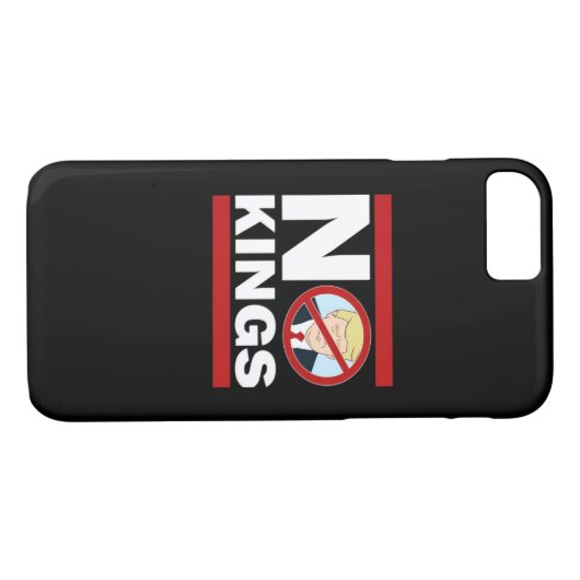 No Kings Anti Classic Minimal Clean Case-Mate iPhone Case (Achterkant (Horizontaal))